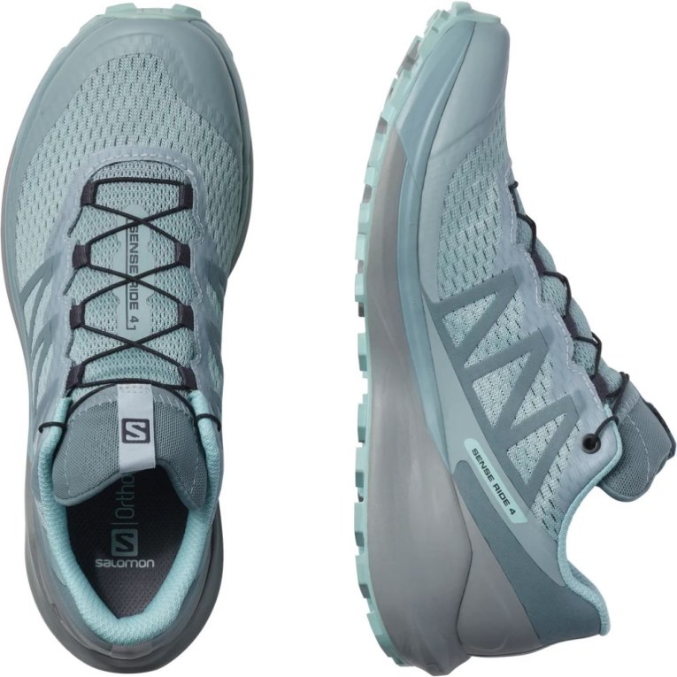 Tenis Para Trail Running Salomon Sense Ride 4 GTX Invisible Fit Mujer Azules Claro | MX QWBO958